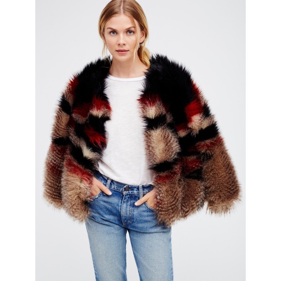 Scarlet Faux Fur Jacket Xs 